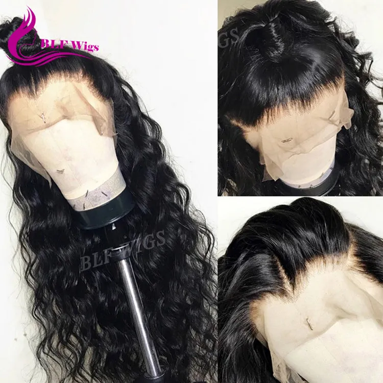 12A Glueless Full Lace Human Hair Wigs For Black Women Indian Virgin Hair Wigs Deep Curly 360 Lace Front Wigs With Baby Hair