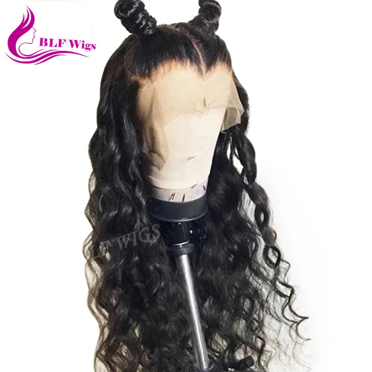 12A Glueless Full Lace Human Hair Wigs For Black Women Indian Virgin Hair Wigs Deep Curly 360 Lace Front Wigs With Baby Hair