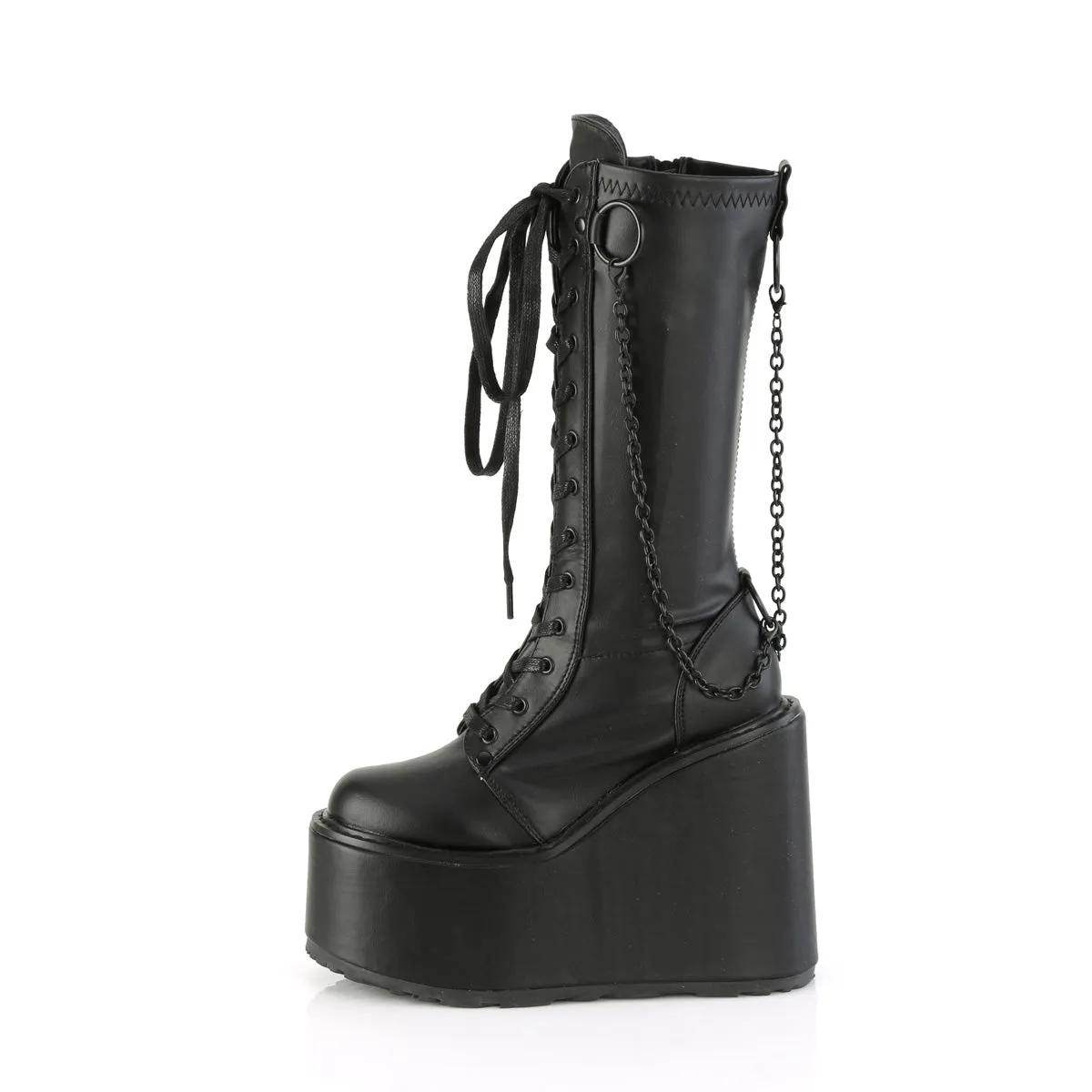 5 Inch Platform SWING-150 Black Pu