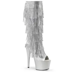 7" Open Toe Fringe Knee Boot (ADORE-2024RSF)