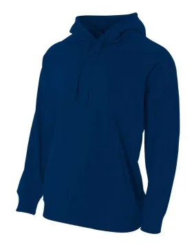 A4 N4237 Solid Tech Fleece Hoodie - Navy