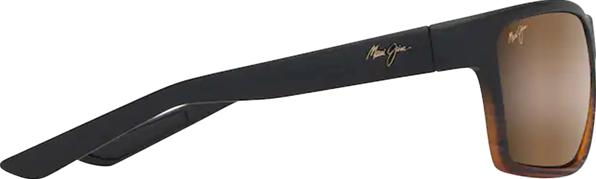 Alenuihaha Wrap Sunglasses - Dark Brown Stripe - HCL Bronze Polarized Lens|-|Lunettes de soleil enveloppe Alenuihaha - Dark Brown Stripe - Lentilles polarisées HCL Bronze