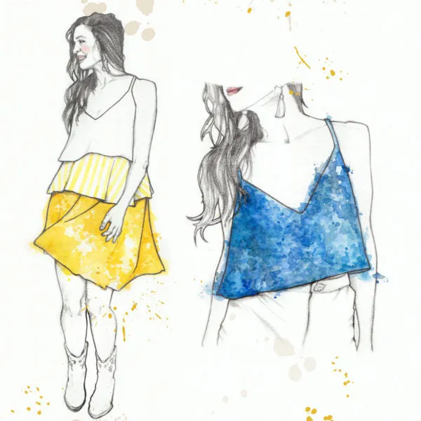 Amy Nicole Roksi Trio Crop Top, Tank & Dress