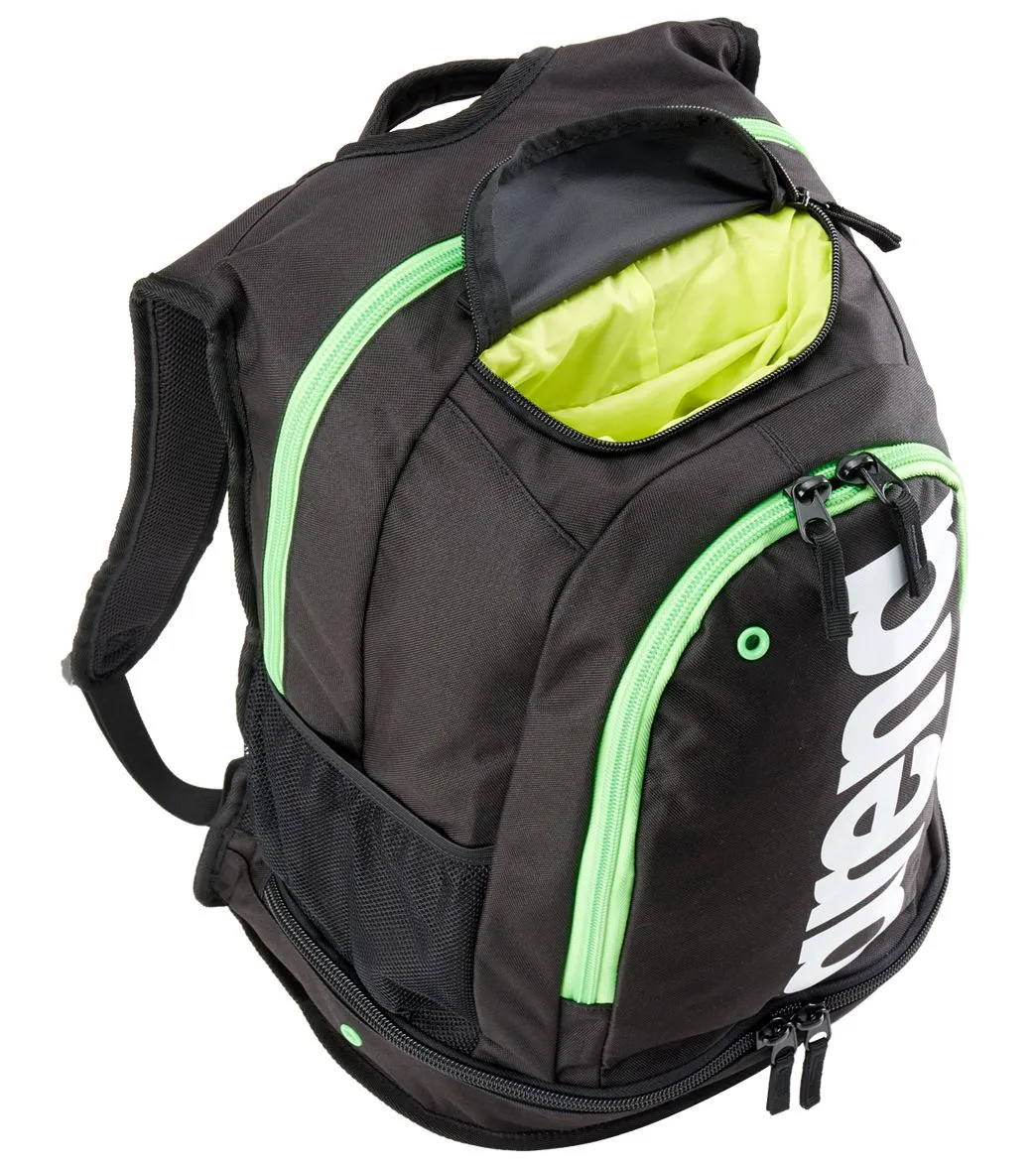 Arena Fastpack Core Backpack Black-Fluorescent Green-White