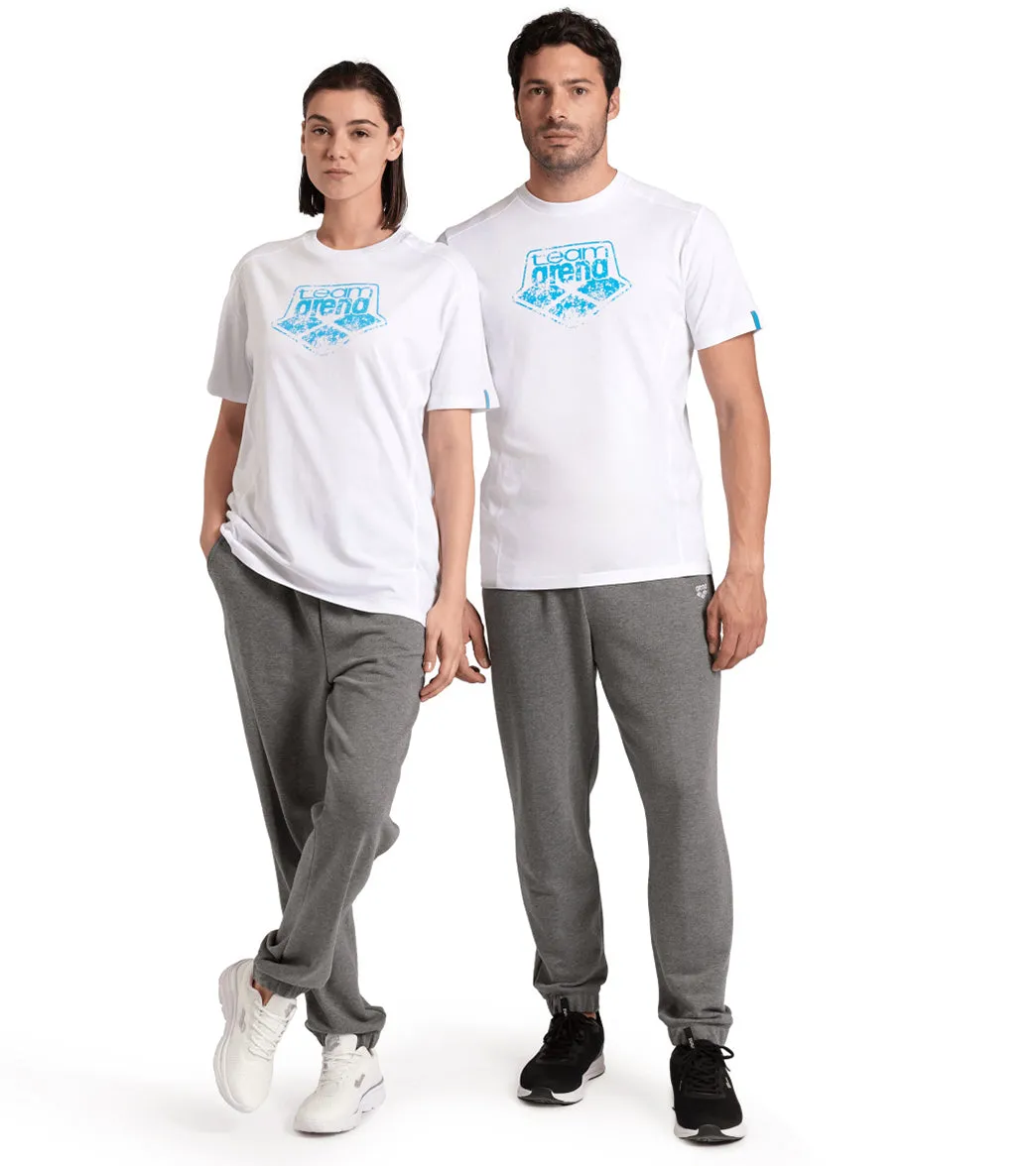 Arena Unisex Logo Cotton Short Sleeve T-Shirt White