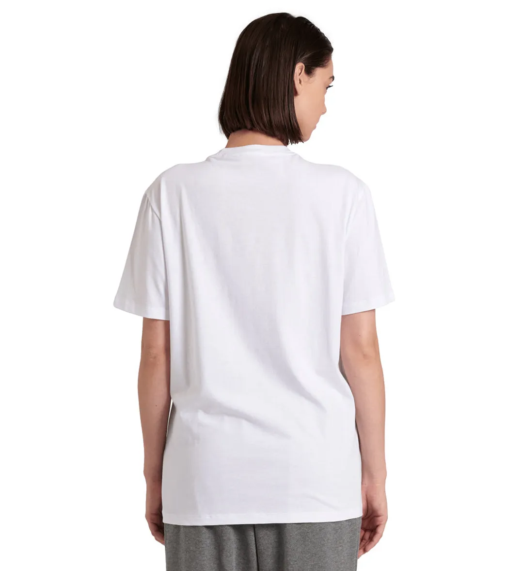 Arena Unisex Logo Cotton Short Sleeve T-Shirt White