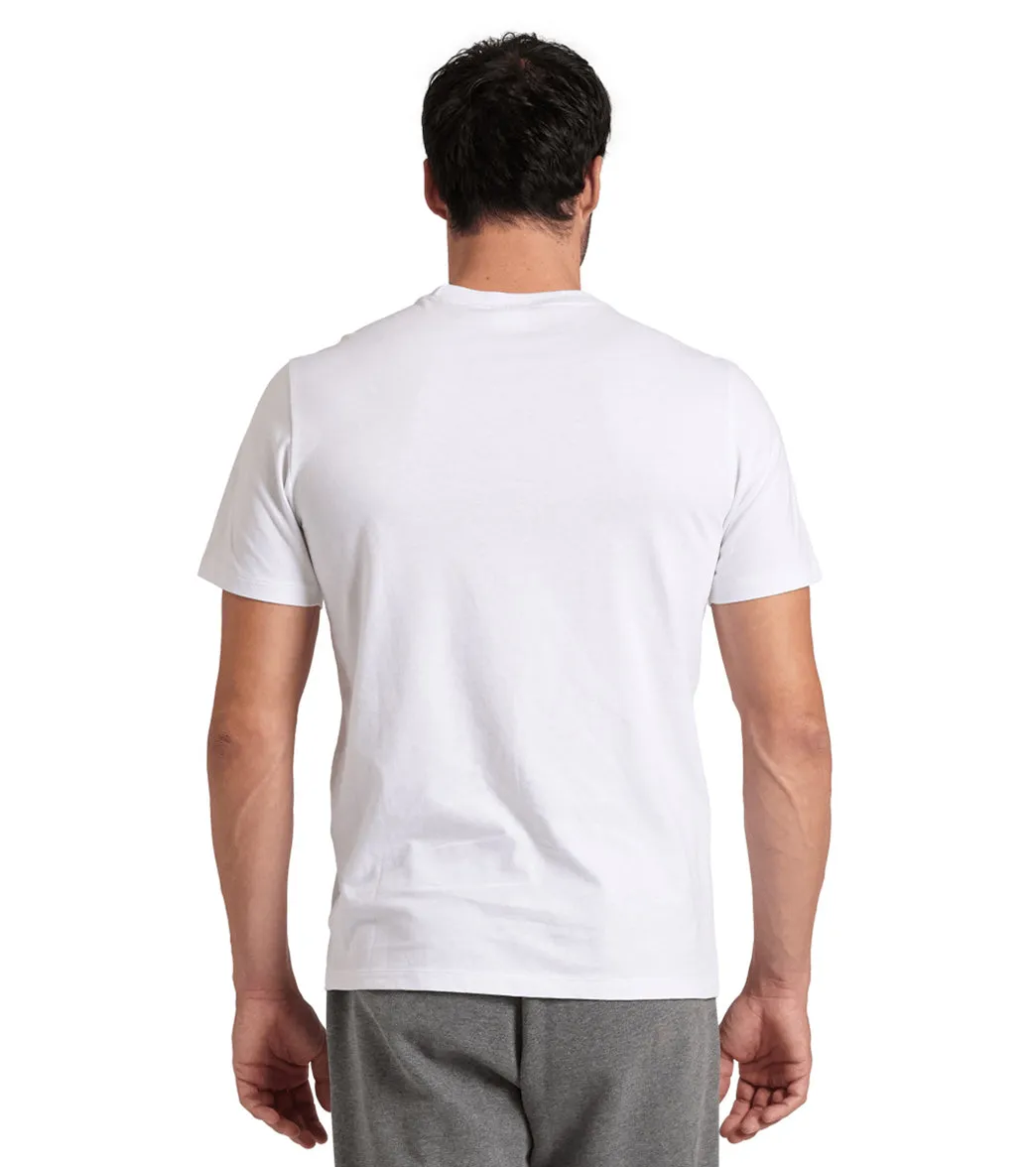 Arena Unisex Logo Cotton Short Sleeve T-Shirt White