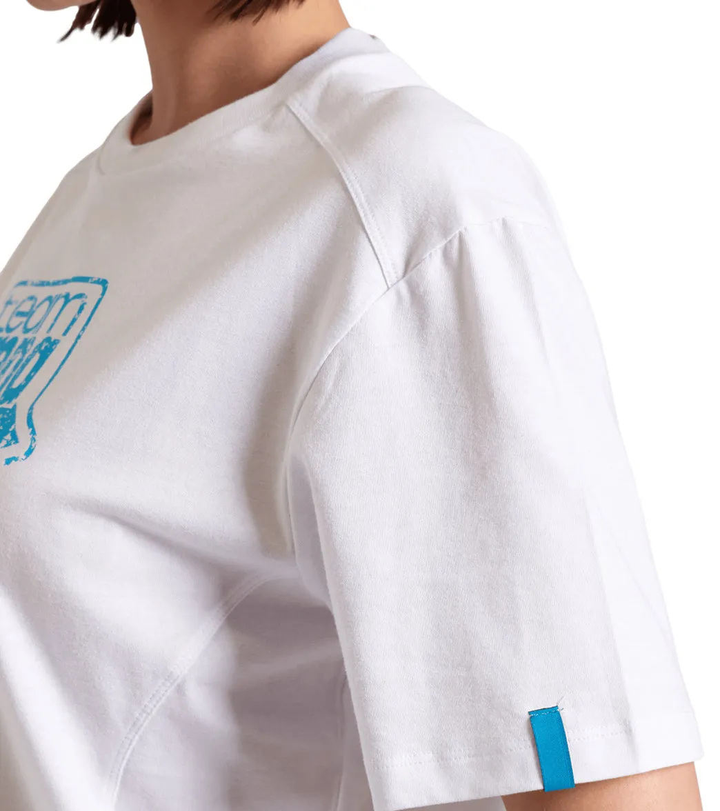 Arena Unisex Logo Cotton Short Sleeve T-Shirt White