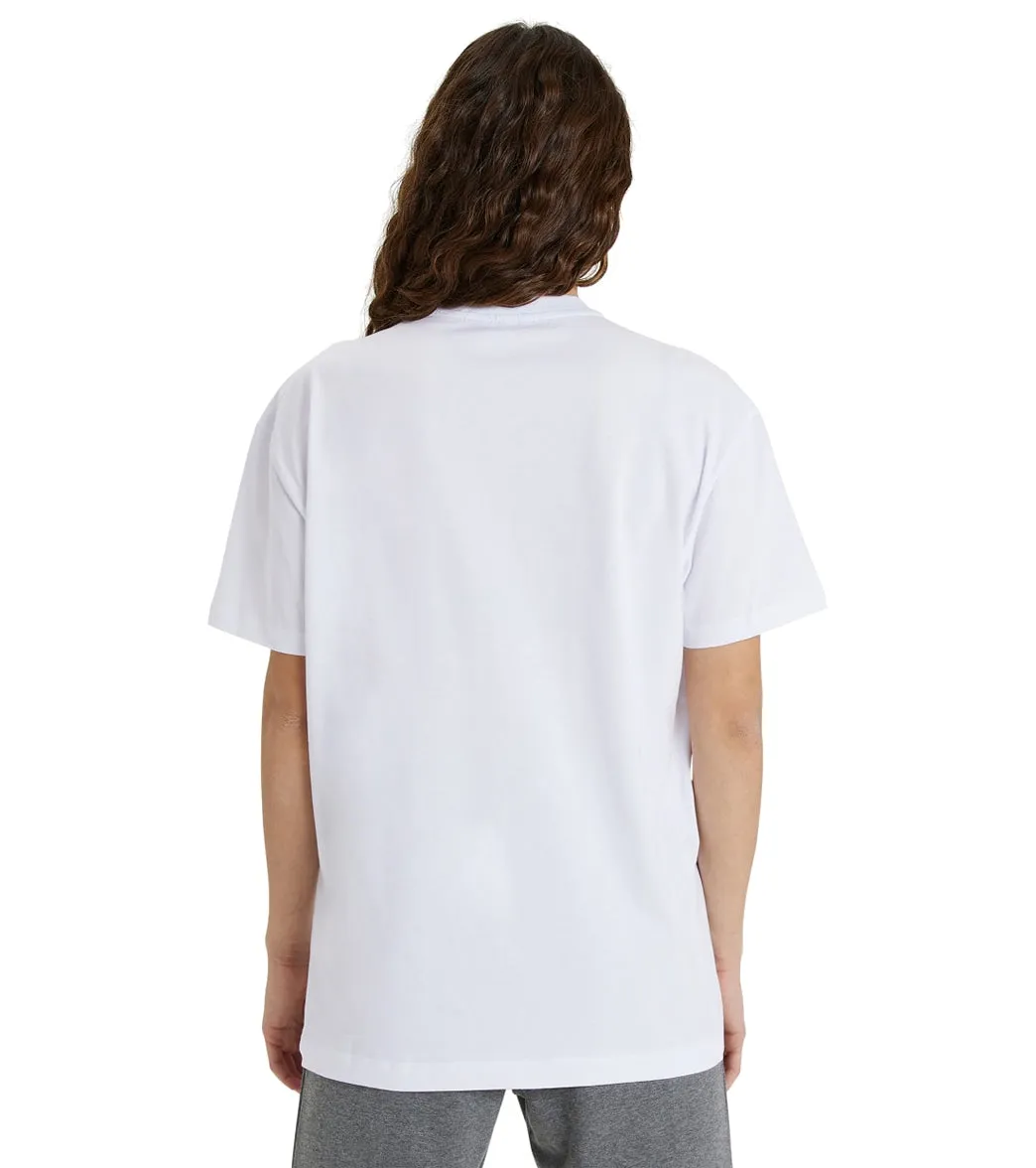 Arena Unisex Logo Tee White/Sticker Logo