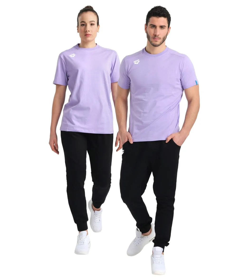 Arena Unisex Team Panel Short Sleeve T-Shirt Lavanda