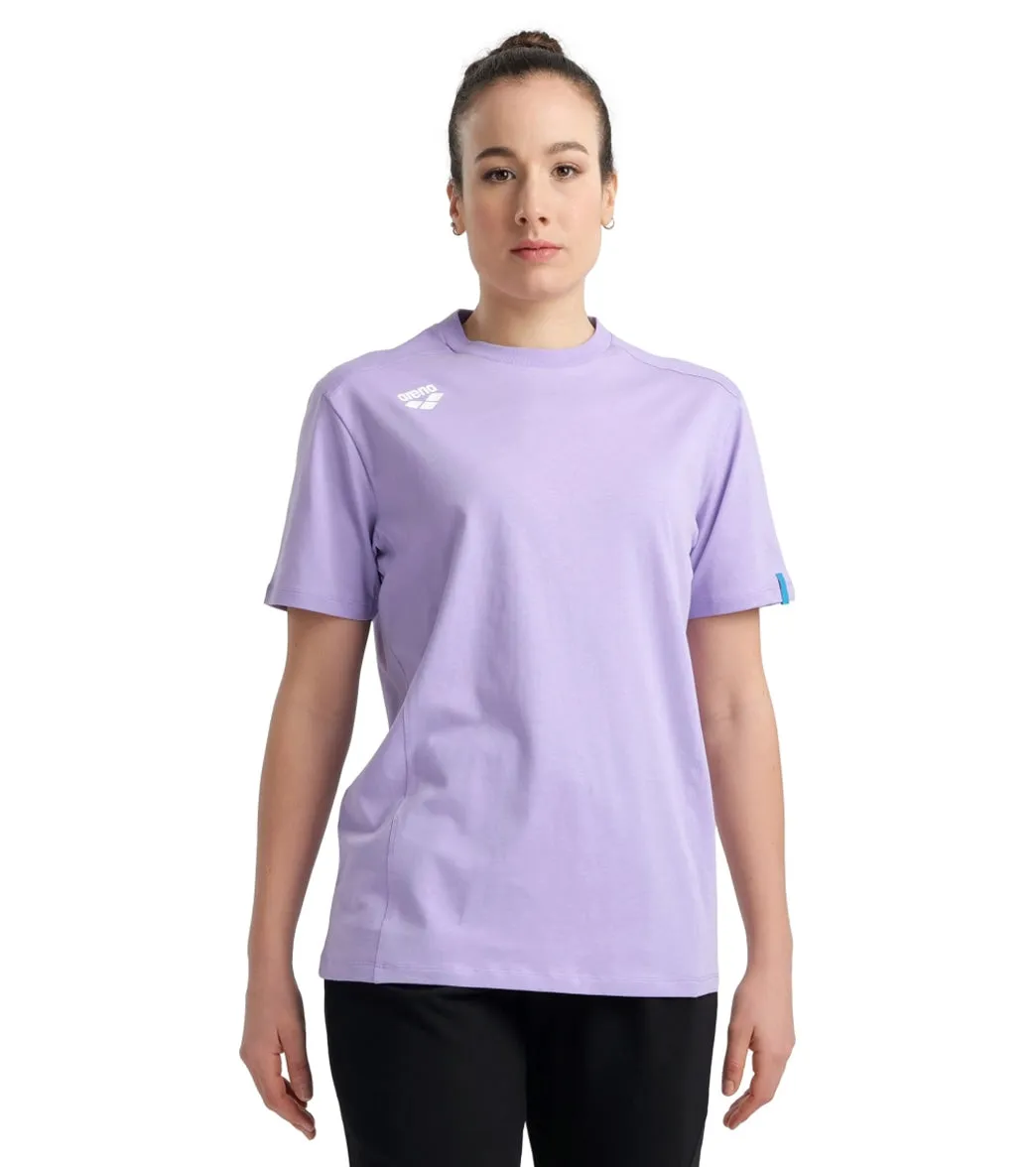 Arena Unisex Team Panel Short Sleeve T-Shirt Lavanda