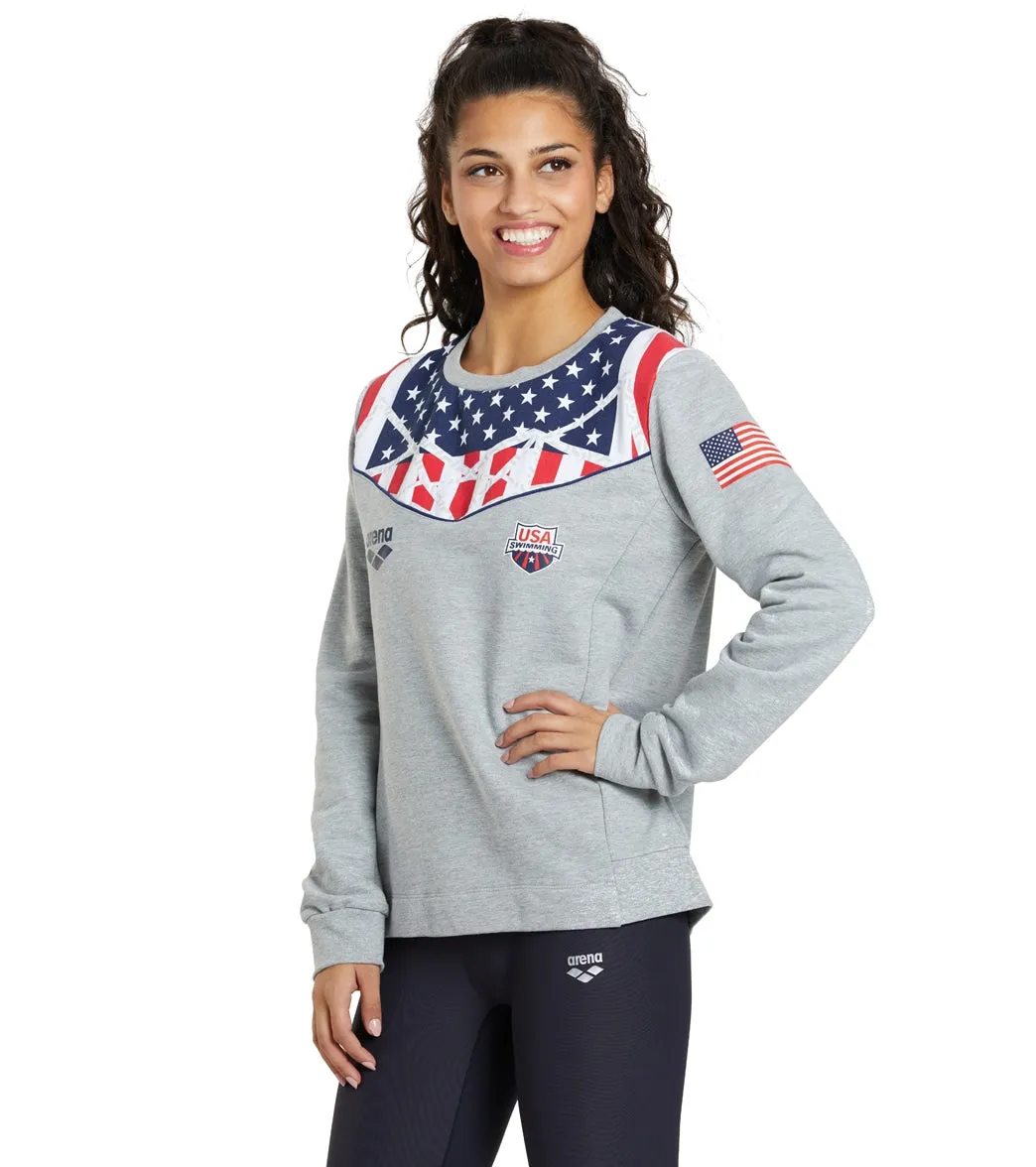 Arena Women's OG Crew Sweater Medium Grey Melange