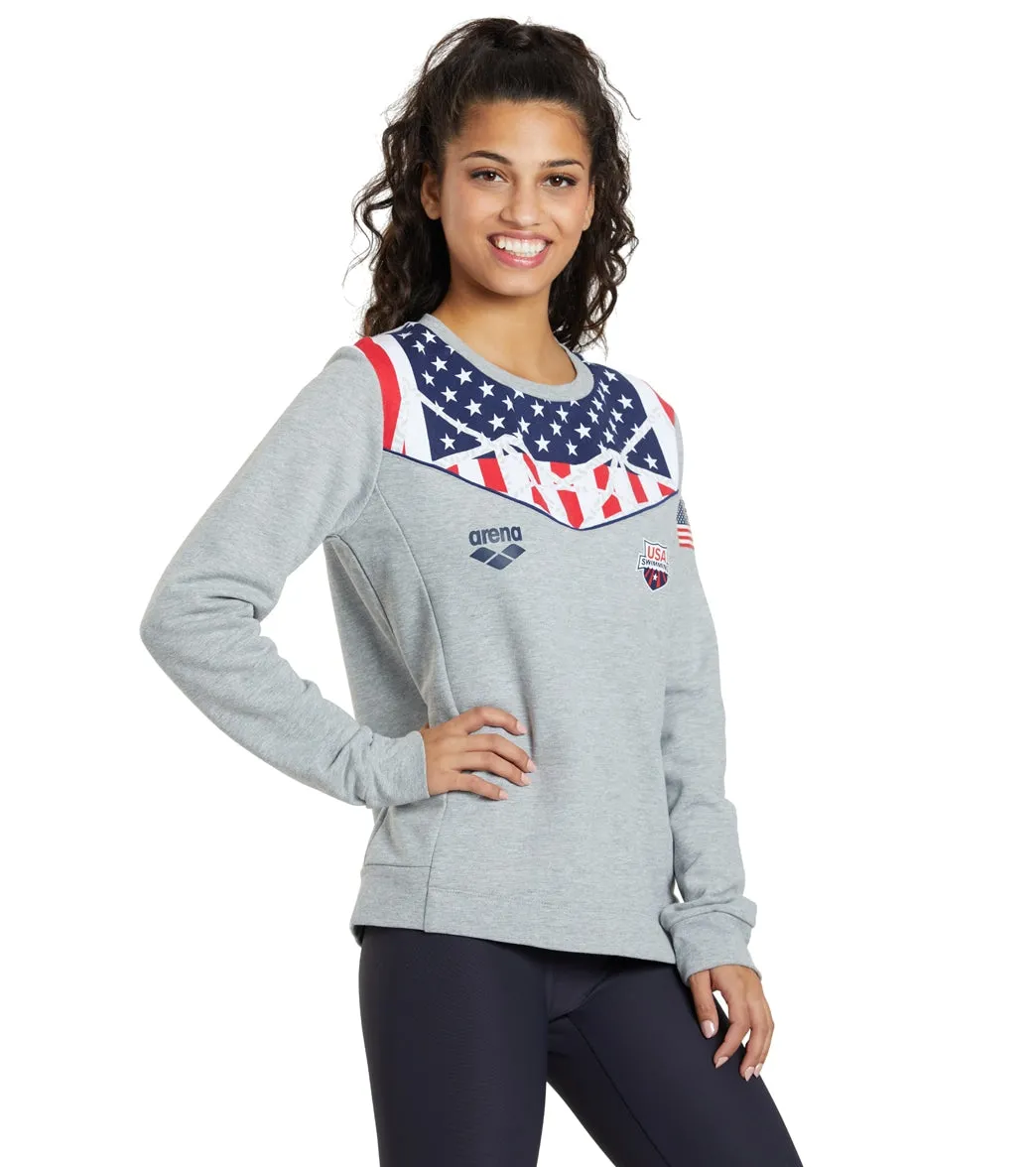 Arena Women's OG Crew Sweater Medium Grey Melange