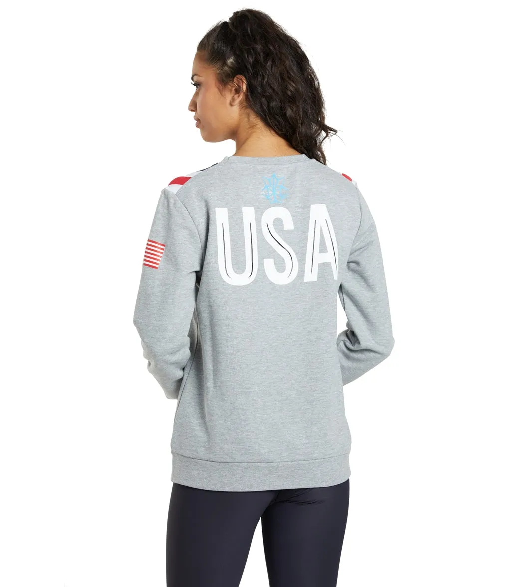 Arena Women's OG Crew Sweater Medium Grey Melange