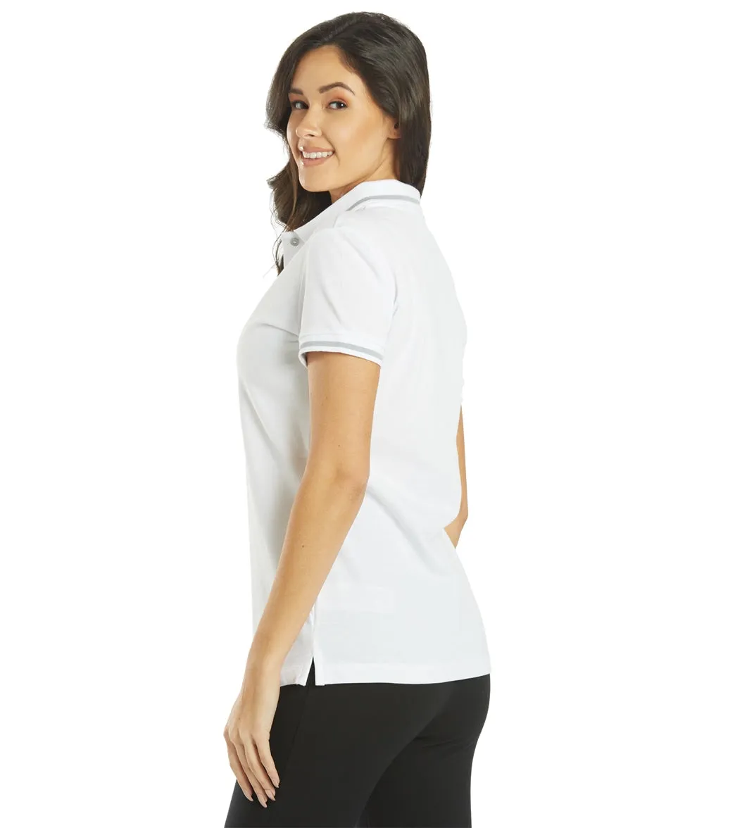 Arena Women's Team Line Short Sleeve Polo White