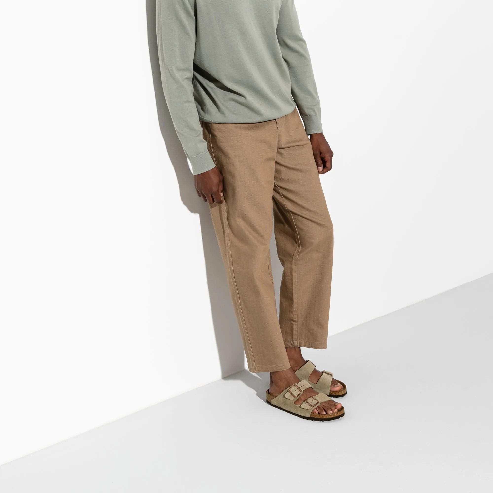 Arizona Regular Width Soft Footbed Taupe Suede