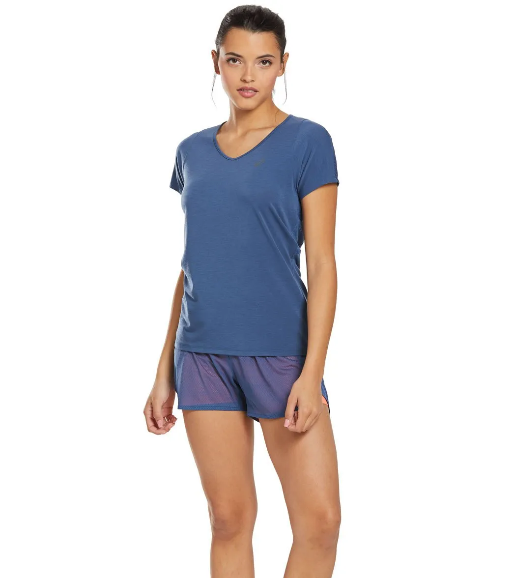 Asics Women's V-Neck SS Top