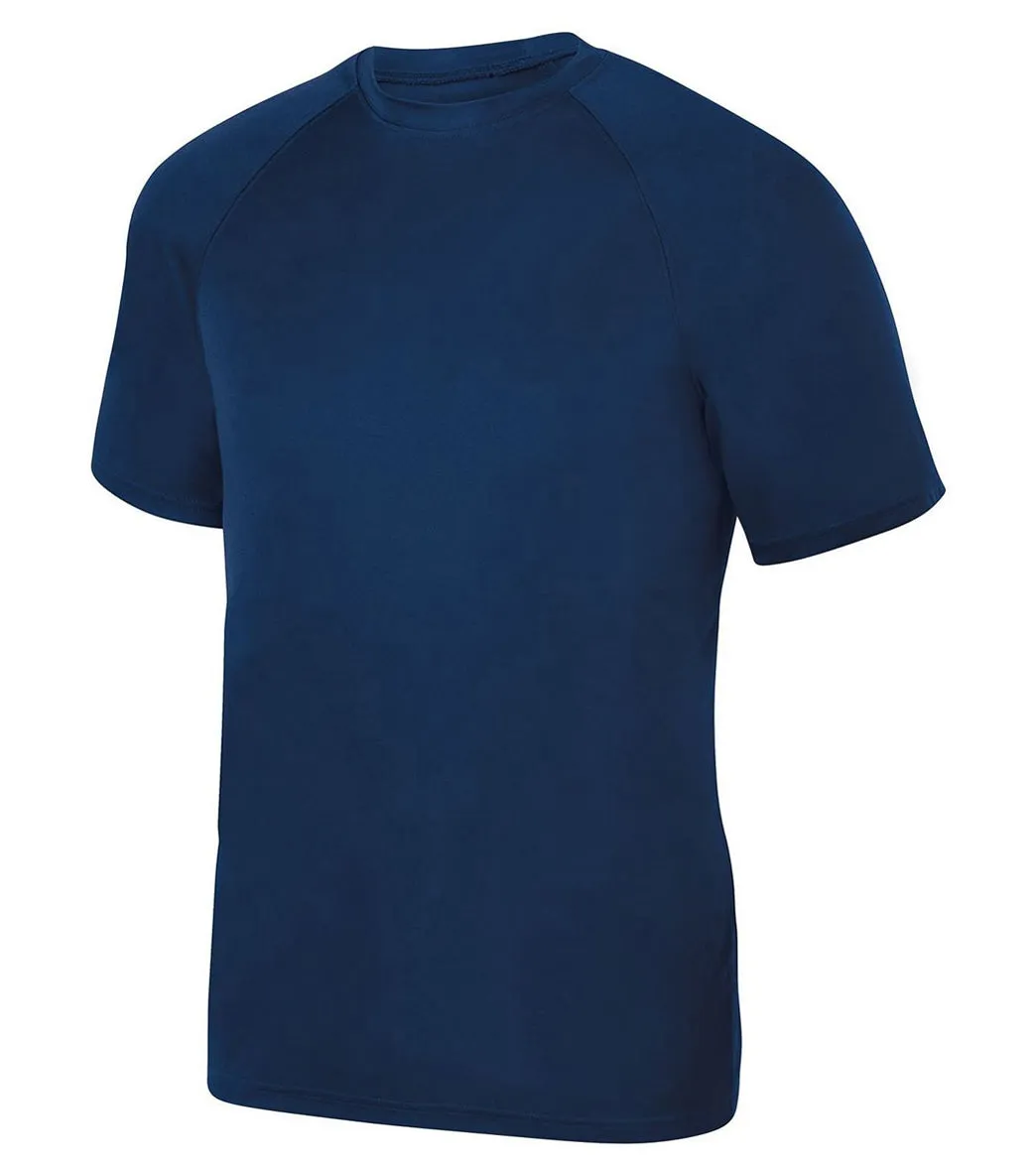 Augusta Sportswear Unisex Attain Wicking Short Sleeve Rash Guard Navy
