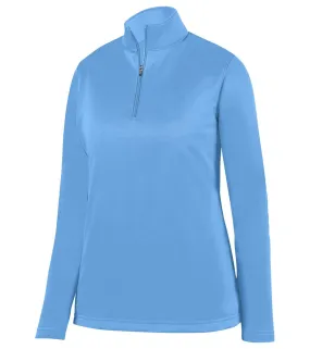 Augusta Sportswear Women's Wicking Fleece Quarter Zip Pullover Columbia Blue