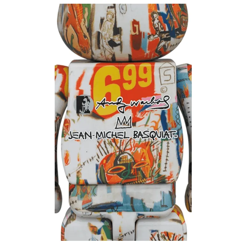 Bearbrick Andy Warhol x JEAN-MICHEL BASQUIAT #4 400%