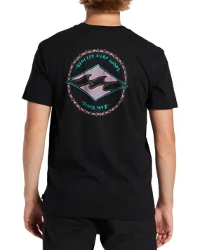 BILLABONG Rotor Diamond Short Sleeve T-Shirt Black