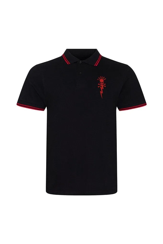 Bolt Skull Polo Shirt