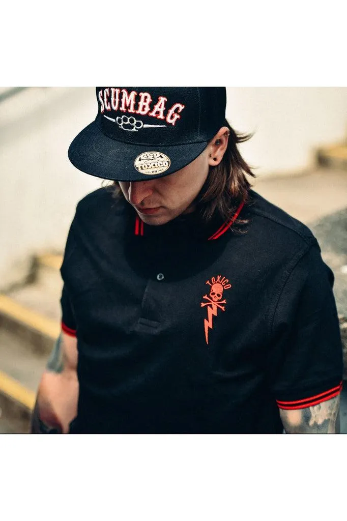 Bolt Skull Polo Shirt