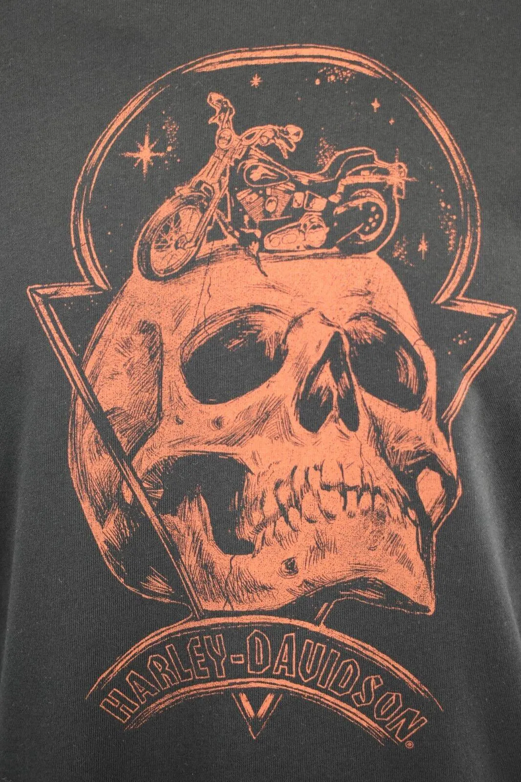 Branded  Men's T-Shirt Black Motorcycle Club Skull S/S (S93)