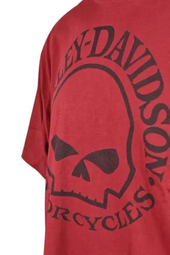 Branded  Men's T-Shirt Merlot Red Skull Short Sleeve (S56)