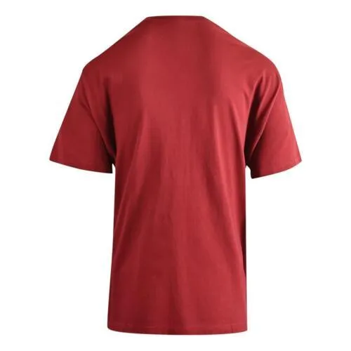 Branded  Men's T-Shirt Merlot Red Skull Short Sleeve (S56)