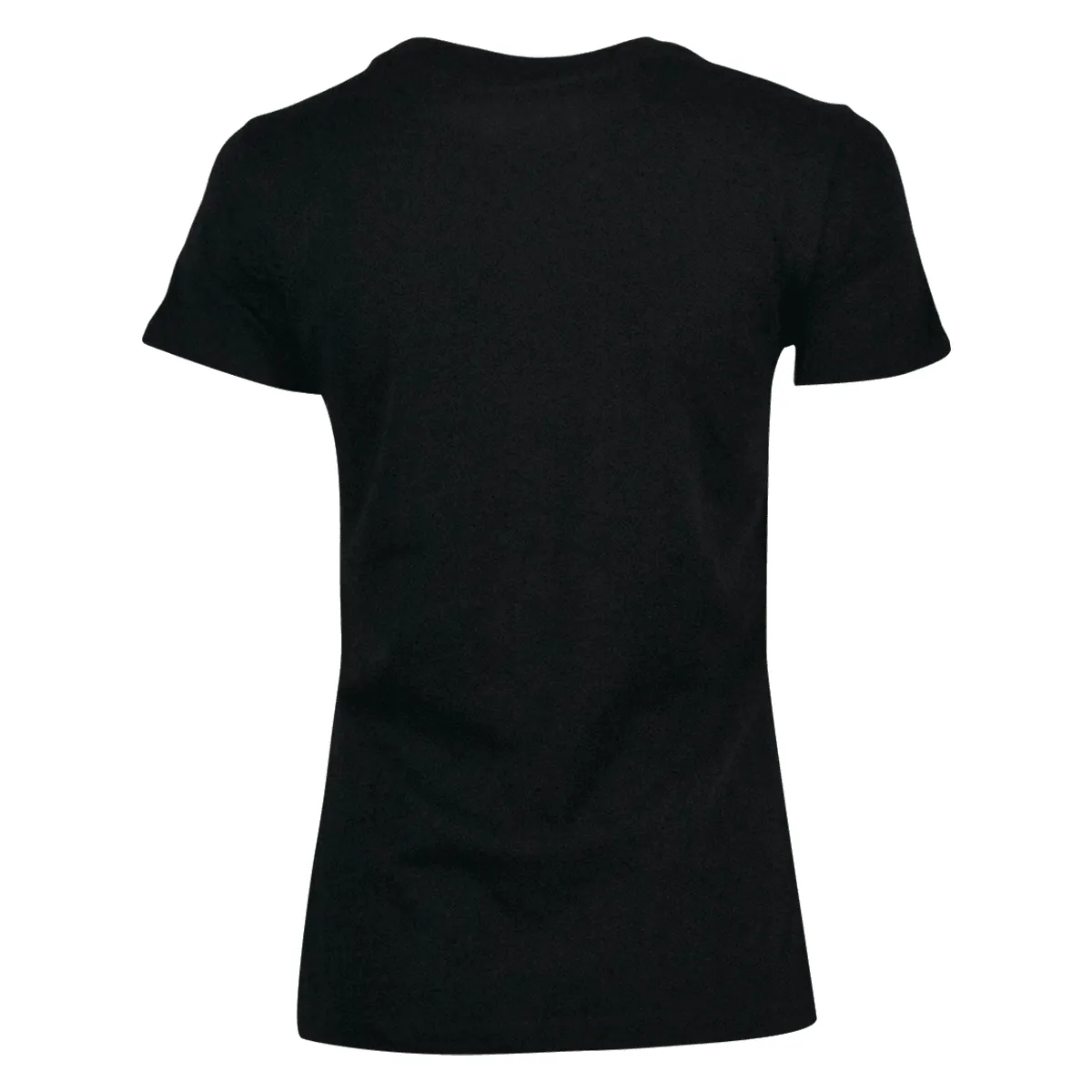 Branded  Women's T-Shirt Charcoal Pink Text Skull Short Sleeve (S02)
