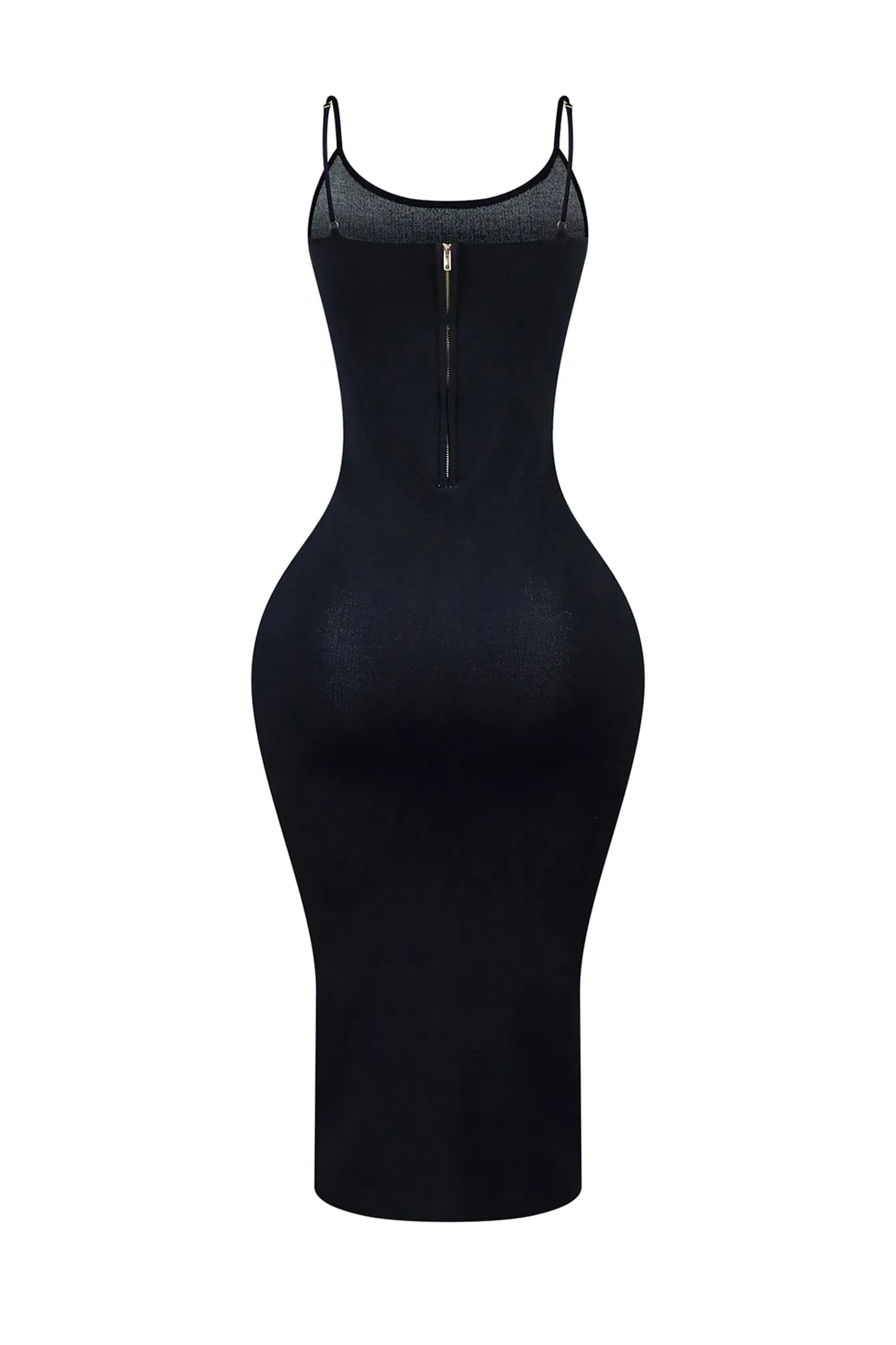 Cassia Rhinestone Trim Sleeveless Midi Dress