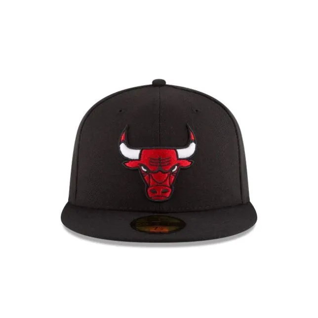 Chicago Bulls Authentic Collection 59FIFTY Fitted Cap - Black