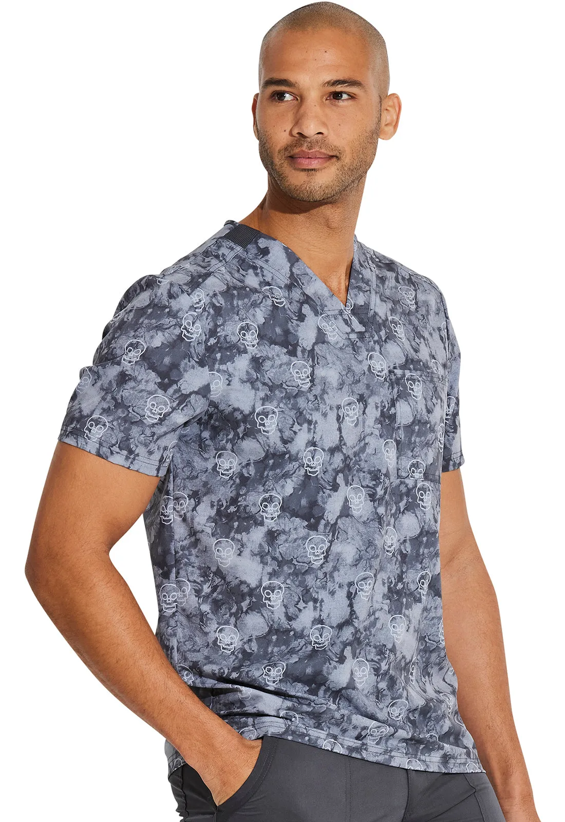 EDS Signature - Men's Print Scrub Top