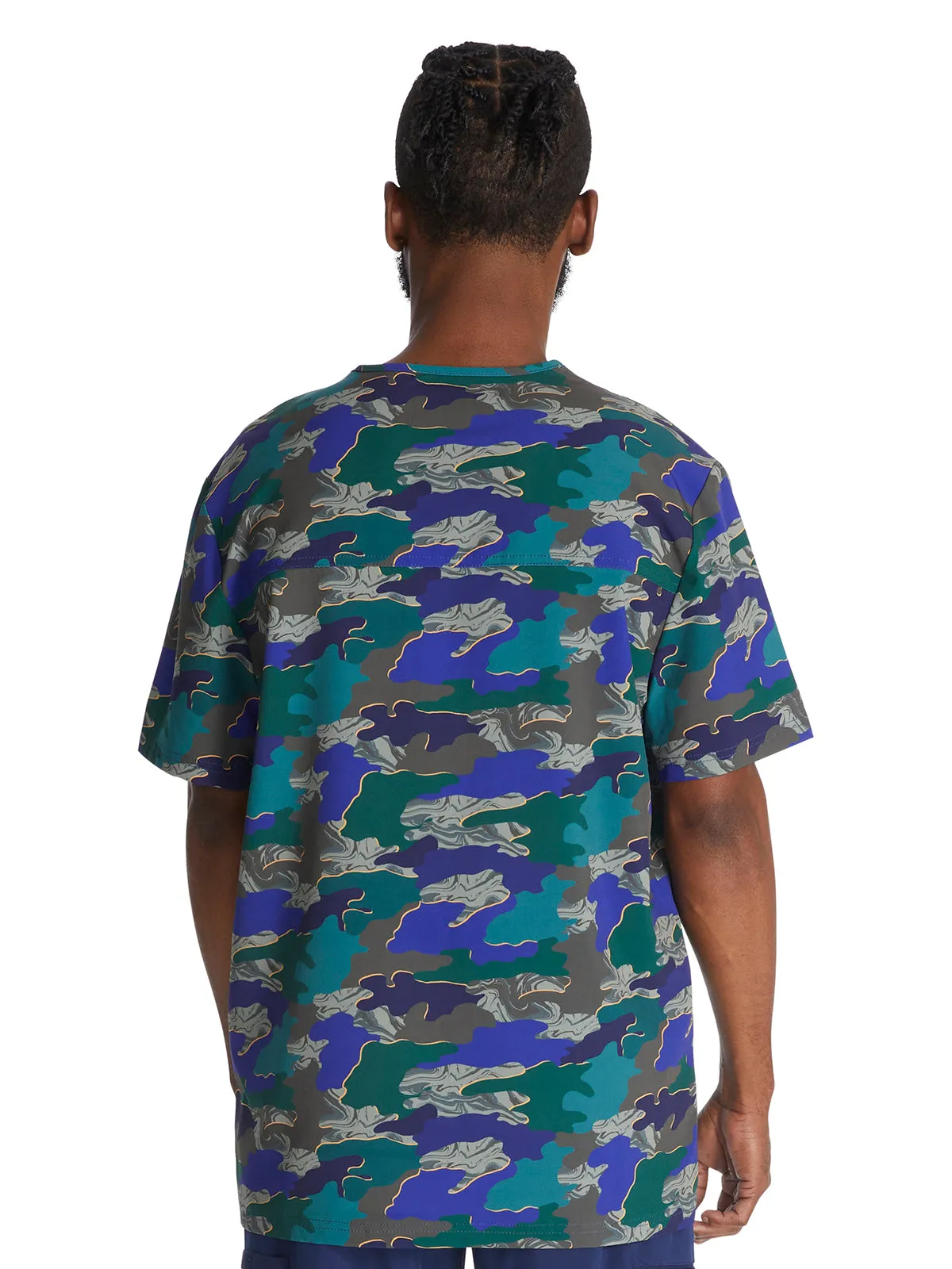 EDS Signature - Men's Print Scrub Top