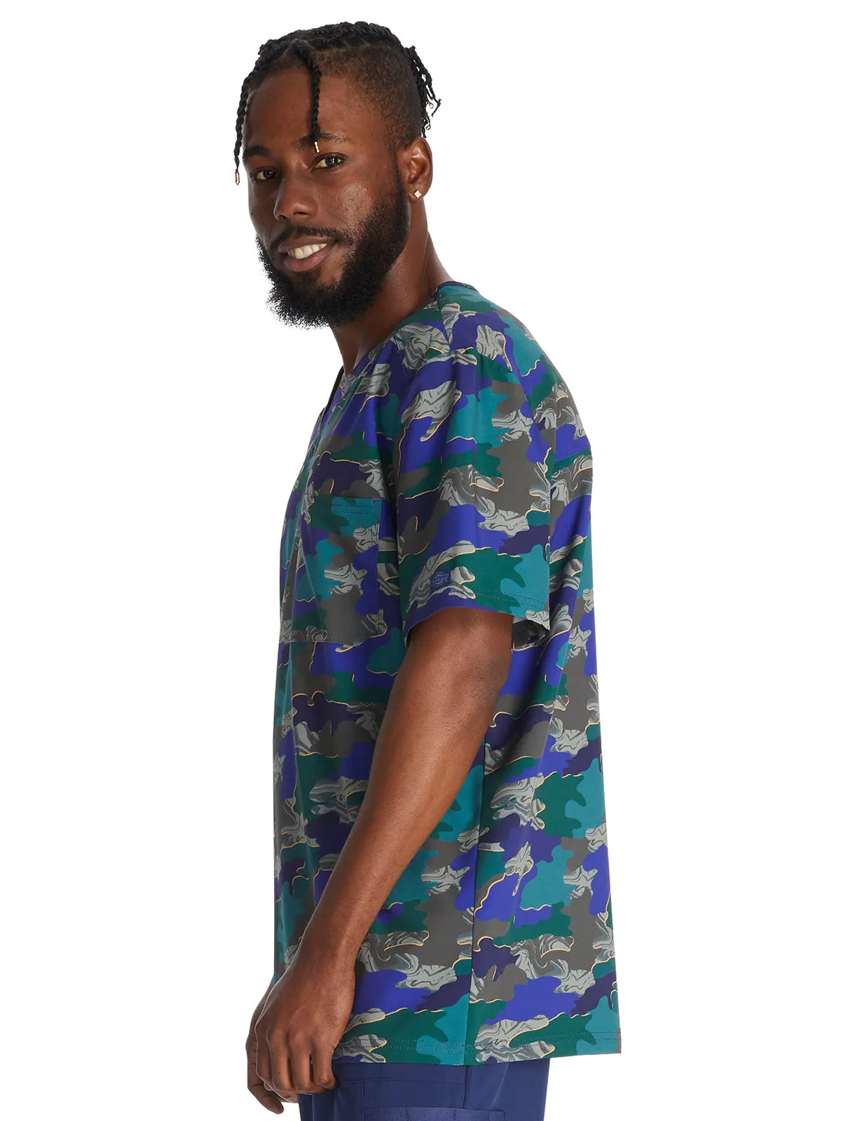 EDS Signature - Men's Print Scrub Top