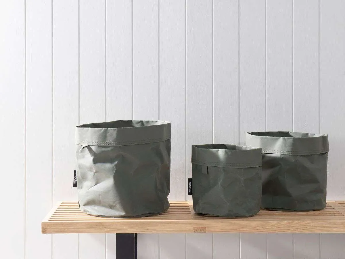 Etta Basket Set - Round - Khaki - SECONDS