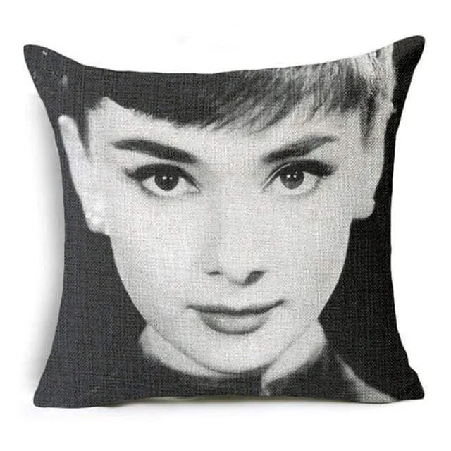 European and American best-selling beauty  square linen pillowcase