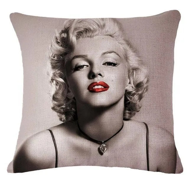 European and American best-selling beauty  square linen pillowcase