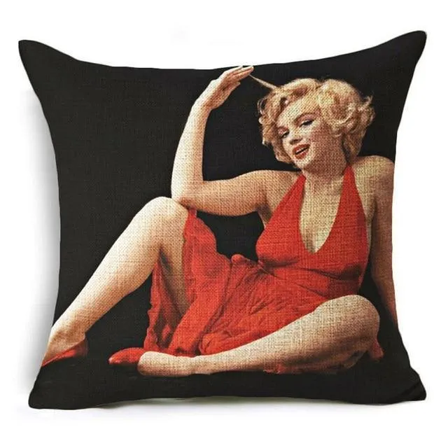 European and American best-selling beauty  square linen pillowcase