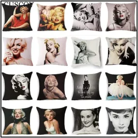 European and American best-selling beauty  square linen pillowcase