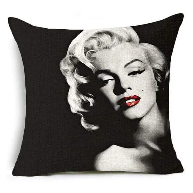 European and American best-selling beauty  square linen pillowcase