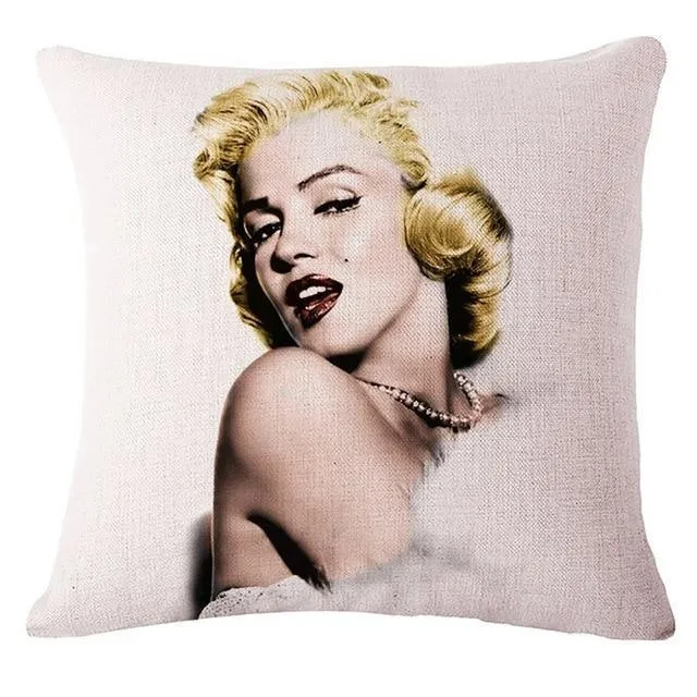 European and American best-selling beauty  square linen pillowcase