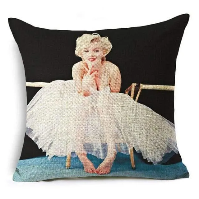 European and American best-selling beauty  square linen pillowcase