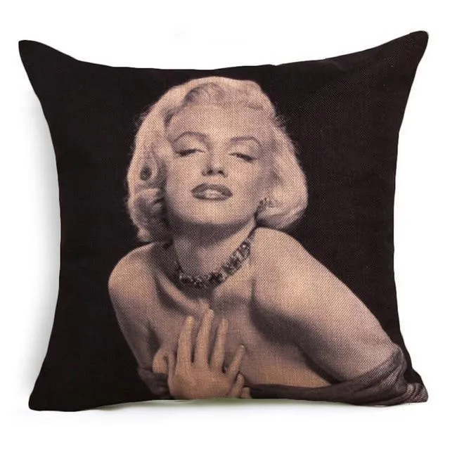 European and American best-selling beauty  square linen pillowcase