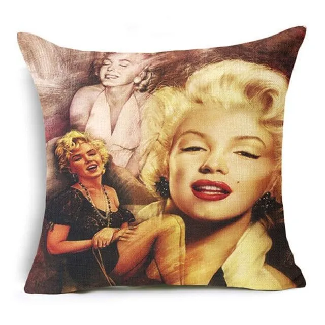 European and American best-selling beauty  square linen pillowcase