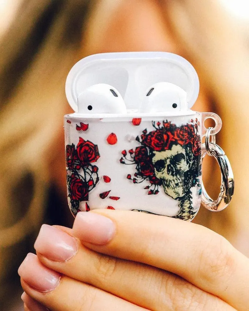 Forever Grateful | Grateful Dead Skeleton Floral AirPods Case