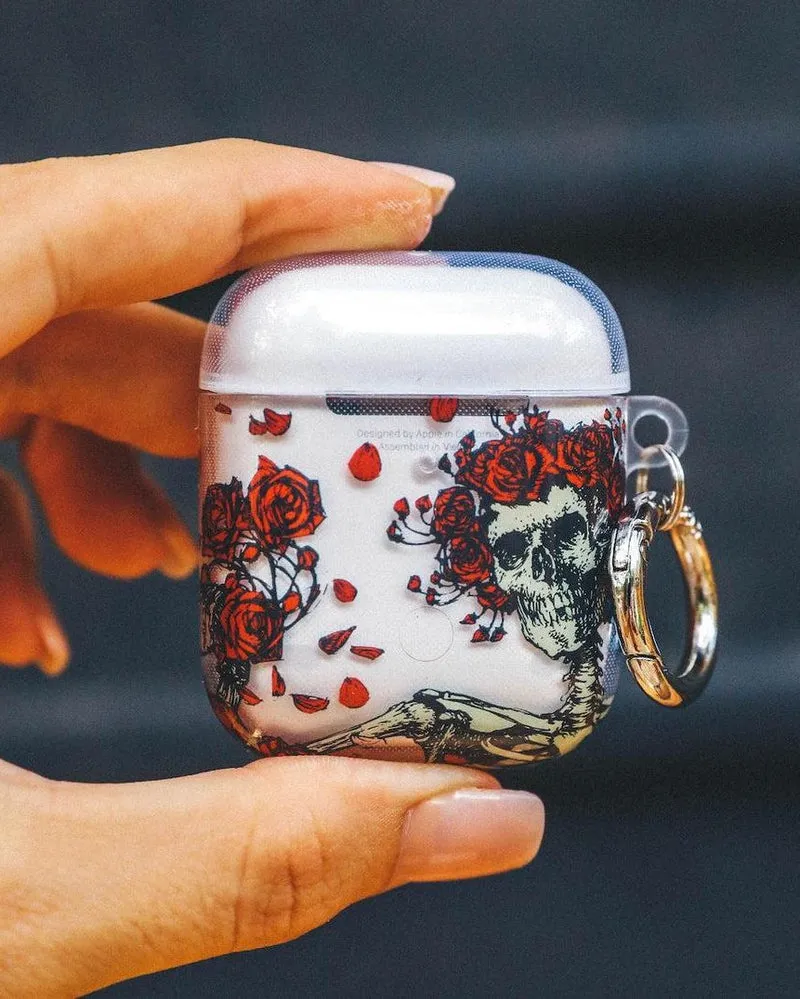 Forever Grateful | Grateful Dead Skeleton Floral AirPods Case