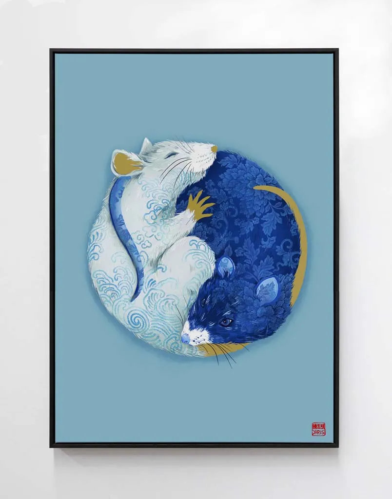 Full 'Chinese Zodiac' Framed Set of 12