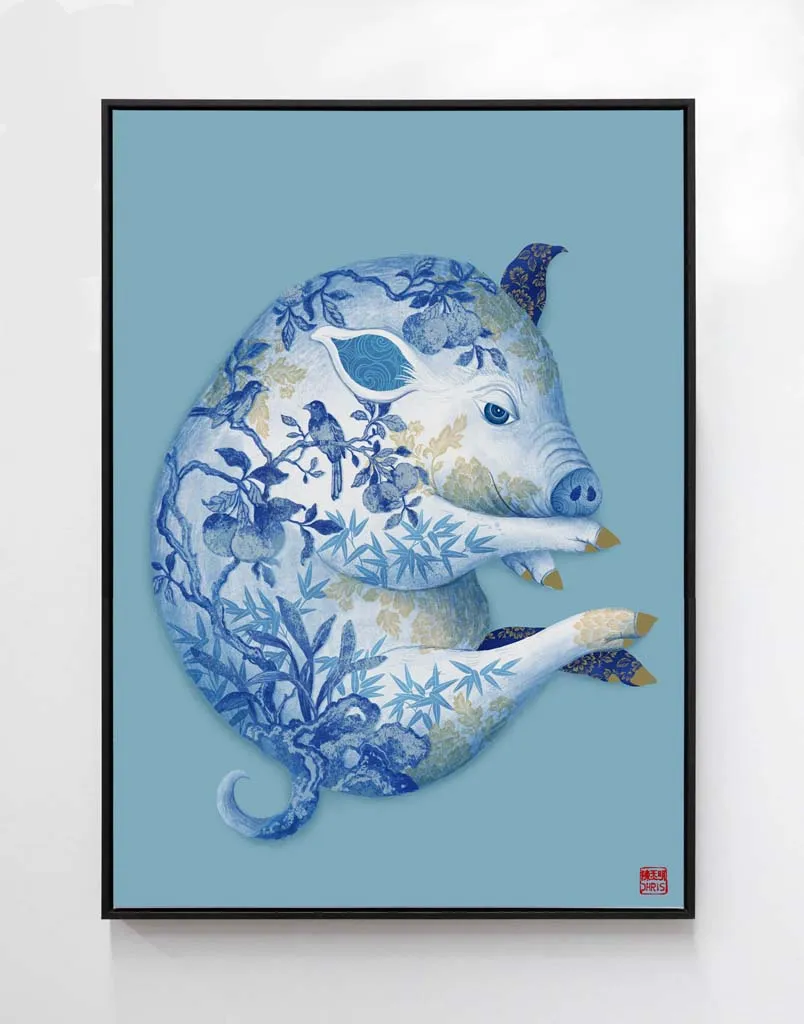 Full 'Chinese Zodiac' Framed Set of 12